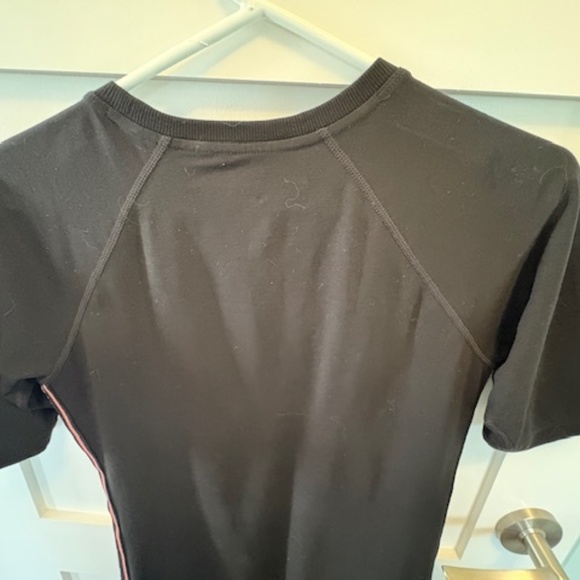 DKNY Sport slip dress sz S cotton blend black with DKNY logo side stripes - Picture 7 of 11